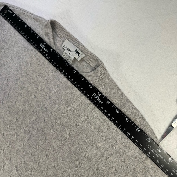 I LEVRIERI Men’s Medium Gray Cashmere Silk Crewneck Sweater Italy - Picture 8 of 11